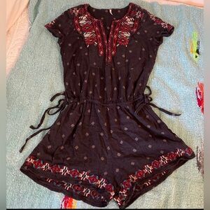 XS free people romper cotton viscose